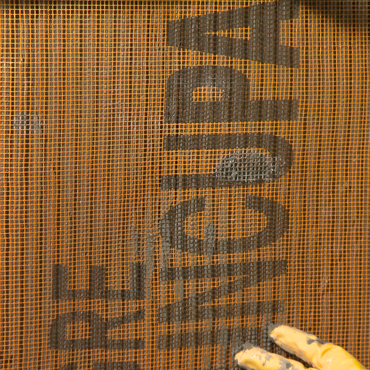 Thermal Insulation Reinforcement Mesh Application Step 2